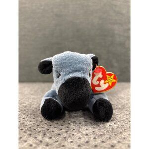 Ty Beanie Baby "Lefty" Donkey Plush Toy 1996 Style 4085 Surface Washable USA Fla